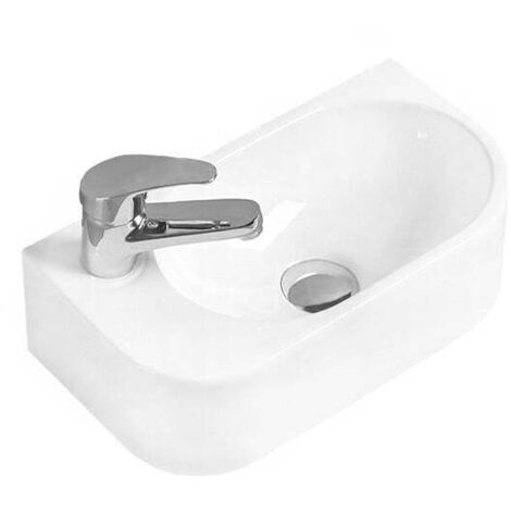 Mexen Viera Aufsatzwaschtisch rechts 40 x 21 cm, Weiß -21274000R