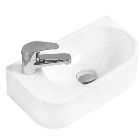 Mexen Viera lavabo sobreencimera derecho 40 x 21 cm, blanco 21274000R