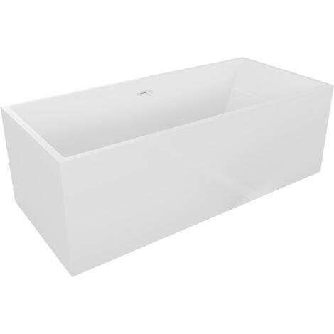 Mexen Vigo ba帽era exenta 178,5 x 80 cm, blanca, rebosadero blanco - 51251788000-20