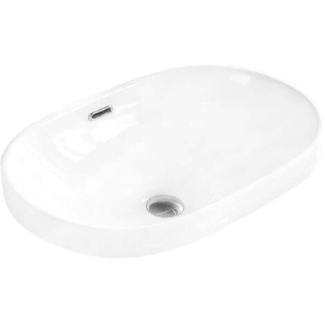 Mexen Viki lavabo da incasso 61 x 40 cm, bianco - 25356100