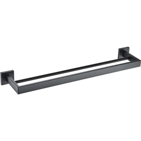 Mexen Vox toallero doble, negro - 707025-70