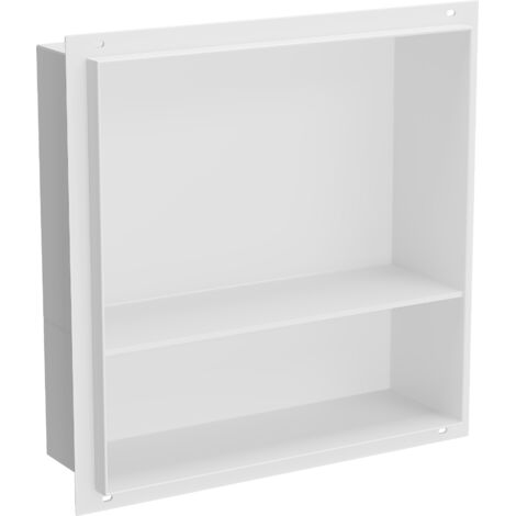 Mexen X-Wall-NR niche sans bride avec étagère 30 x 30 cm, blanche - 1921303010S