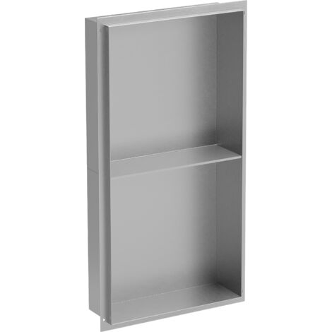 Mexen X-Wall-NR ripiano incassato senza flangia con mensola 60 x 30 cm, inox - 1911603010S