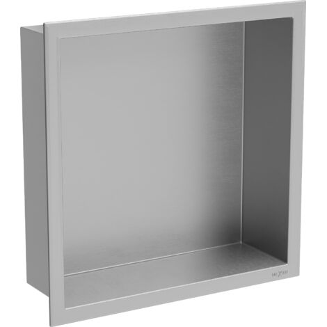 Mexen X-Wall-R mensola ad incasso con flangia 30 x 30 cm, inox - 1910303010