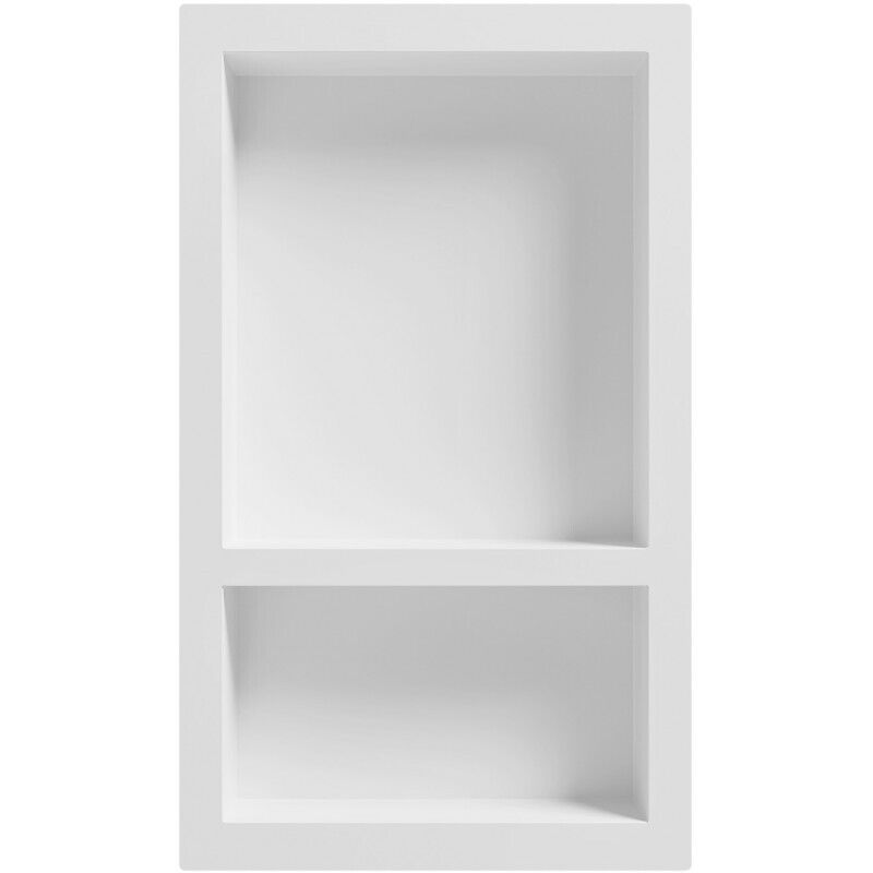 Mexen - X-Wall-S étagère encastrée smc avec bride 68,6 x 40,7 cm, blanche - 1901694109