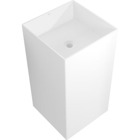 Mexen Xola-2 lavabo autoportant en conglomérat 45 x 45 cm, blanc mat - 26594500