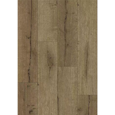 Mexen Yonkers échantillon de panneaux vinyles 1240 x 182 mm SPC 6,5 mm, sous-couche IXPE 1,5 mm, 4 V-Fuge, Chêne - F1107-S