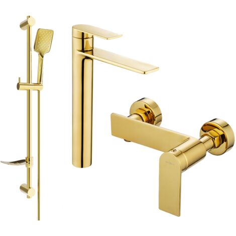 Mexen Zero DF62 conjunto de ducha, dorado - 71114DF62-50