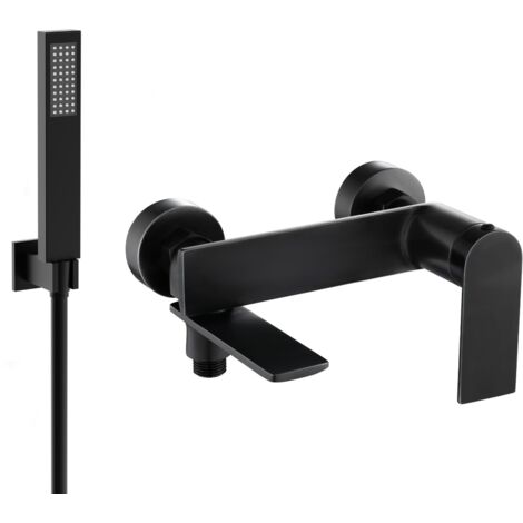 Mexen Zero R02 rubinetteria con set doccia, nero - 7113R02-70