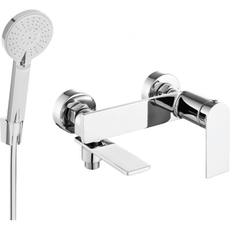 Mexen Zero R40 rubinetto da bagno con set doccia, cromo - 7113R40-00