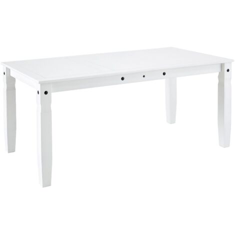 Mexico-Table à manger d’une largeur de 172 cm en blanc sapin