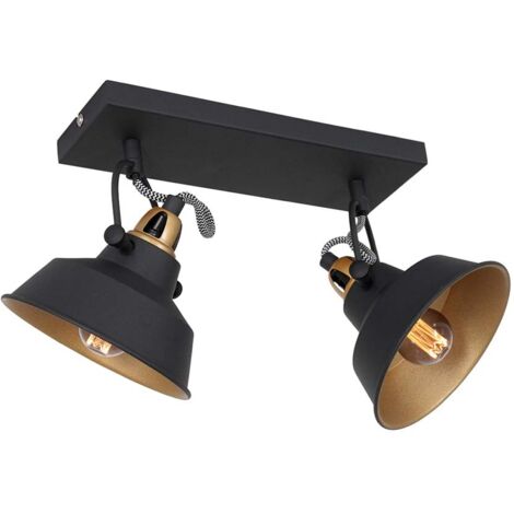 Mexlite - applique murale - Nove - noir - métal - spot en saillie