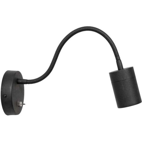 Mexlite - applique murale - Upround - noir - métal acier - lampe