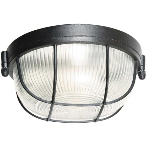 Mexlite - deckenleuchte - Lisanne - schwarz - glas metall - Ø