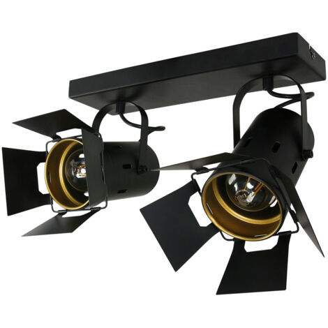 Mexlite - faretto - Carree - nero - metallo - faretto a