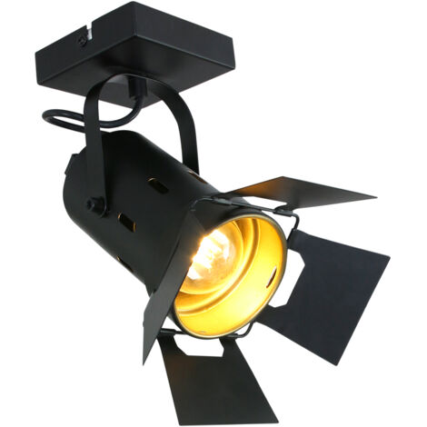 Mexlite - foco - Carree - negro - metal - foco de superficie -