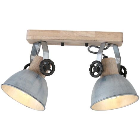 STEINHAUER Mexlite focos Gearwood - madera - - 7969NI