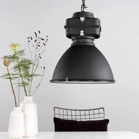 Mexlite - hängeleuchte - Densi - schwarz - glas metall - Ø 47cm -