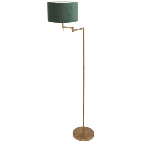 Mexlite - lampadaire - Bella - bronze - métal velours tissu - Ø