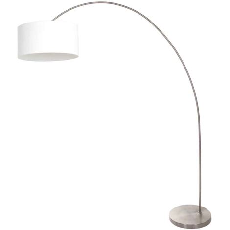 Mexlite - lampadaire - Solva - acier - lin métal - lampe arquée -