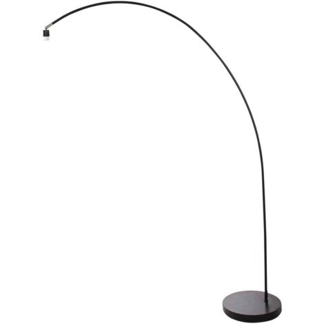 Mexlite lampadaire Solva - noir - en acier - 3409ZW