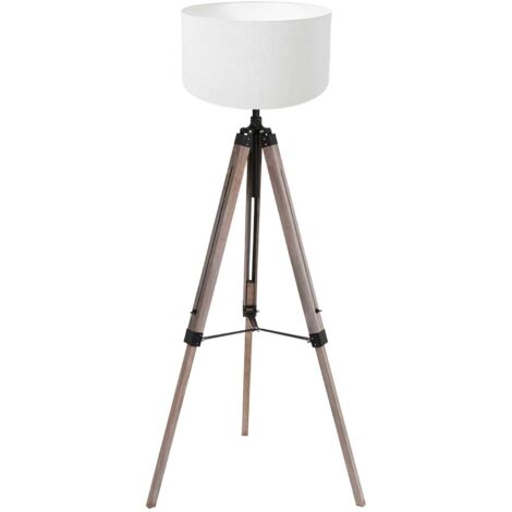 Mexlite - lampadaire - Triek - bois - bois lin métal - Ø 75cm -