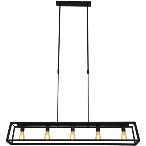 Mexlite - lámpara colgante - Buckley - negro - metal - gran