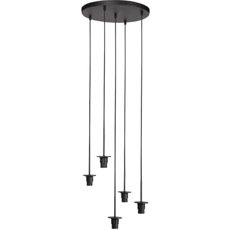Mexlite - lámpara colgante - HaloSwap - negro - metal - Ø 40cm -