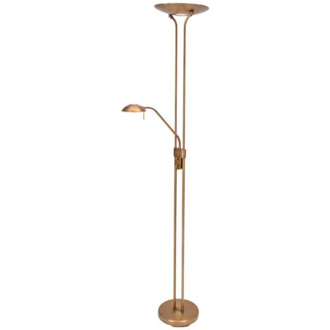 Mexlite - lámpara de pie - Biron - bronce - vidrio metal -
