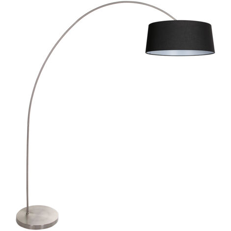 Mexlite - lámpara de pie - Solva - acero - metal textil - lámpara