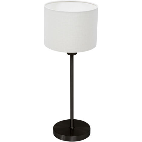 Mexlite - lampe de table - Noor - blanc noir - métal textile -