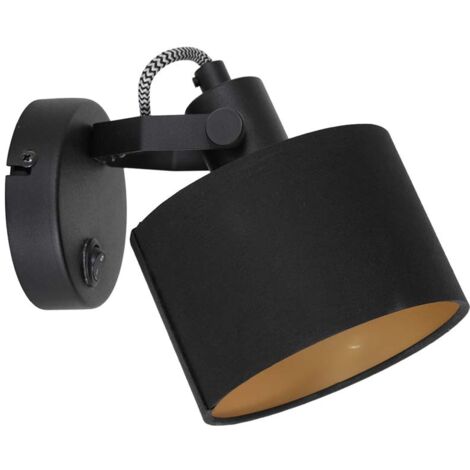 Mexlite - spot - Ornoir - noir - métal tissu - spot en saillie -