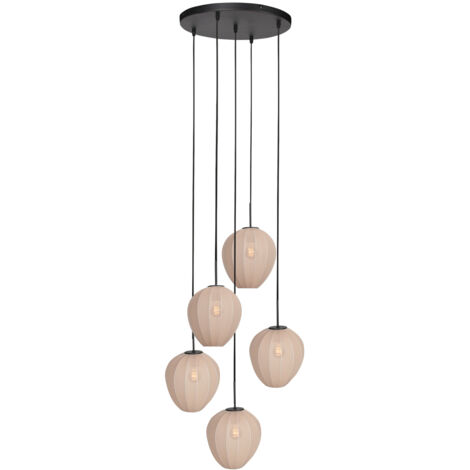 Mexlite - suspension - HaloSwap - crème - lin - Ø 40cm - E27 -