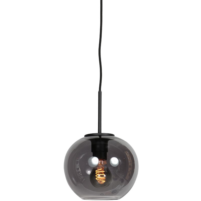Mexlite - suspension - HaloSwap - noir - verre verre fumé - lampe