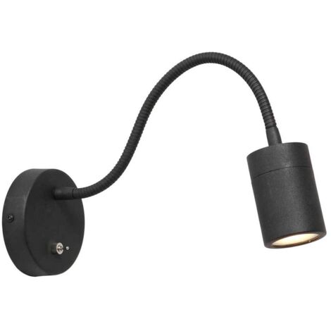 Mexlite - wandleuchte - Upround - schwarz - metall stahl -