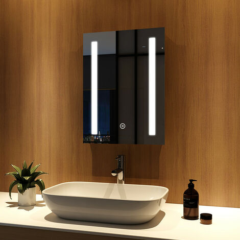 Meykoers LED Badspiegel Badezimmerspiegel mit Beleuchtung