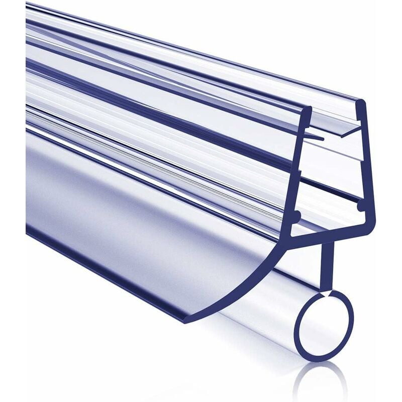 Joint de douche 1x80cm Protection des Joint de porte de douche, scellées de douche Joint pvc pour 7-8mm de verre, pour Salle de douche rectangulaire