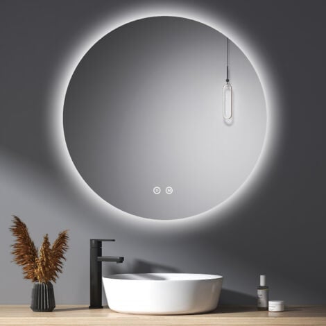 Miroir LED 110 cm demi cercle