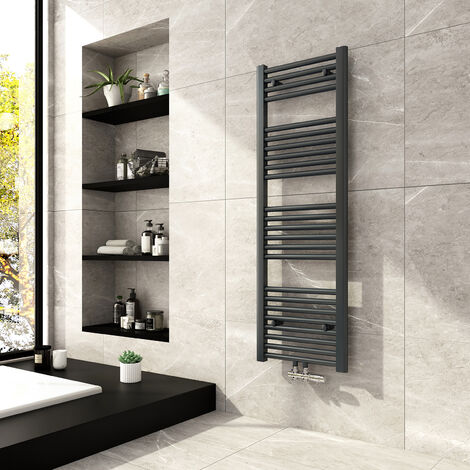 Radiador toallero de agua caliente CODA 160 x 50 cm negro – Entorno Baño