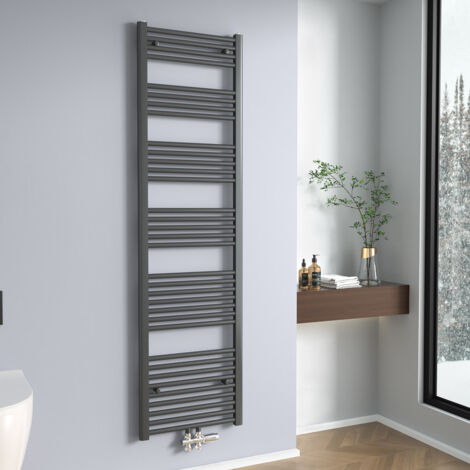 Meykoers radiateur sèche-serviettes Anthracite, Vertical sèche-serviette eau chaude