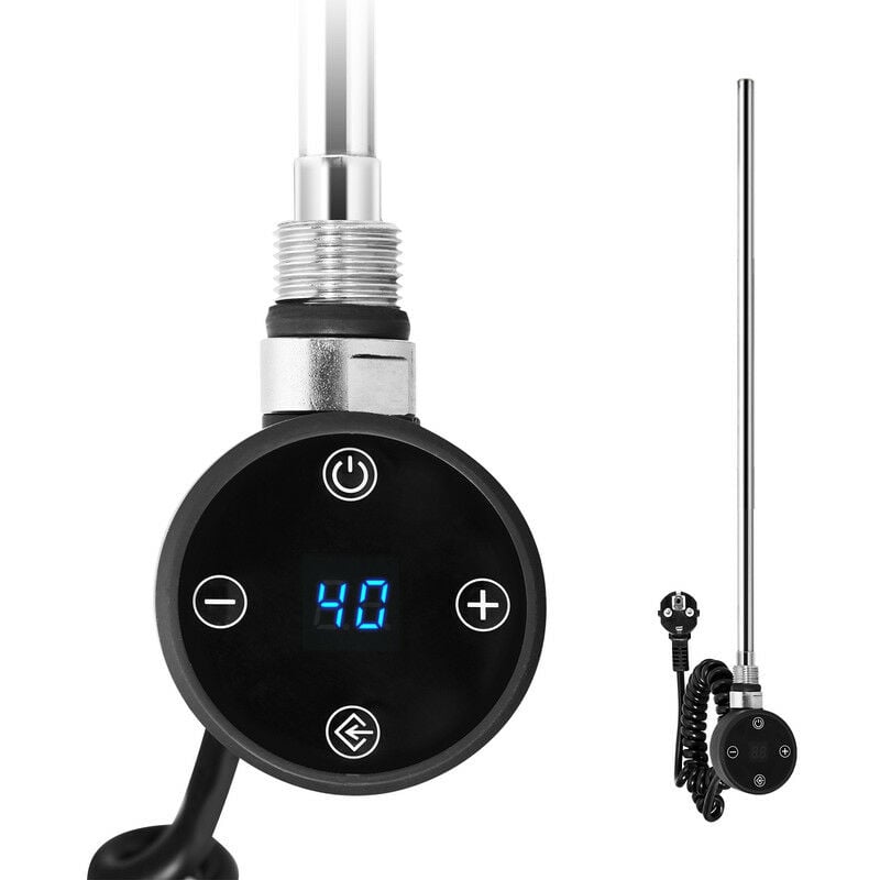 Résistance pour sèche-serviette, Noir Résistance thermostatique pour Mixte sèche-serviette électrique - 300W - Meykoers