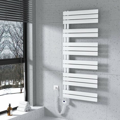 Scaldasalviette Elettrico Bianco 600W - Termoarredo Bagno - 1600 x 600mm -  Neva