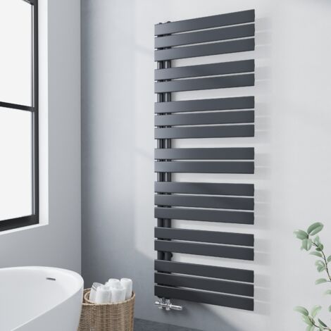 MEYKOERS 1385x600mm sèche-serviettes, Lames plates ouverture latérale - Anthracite