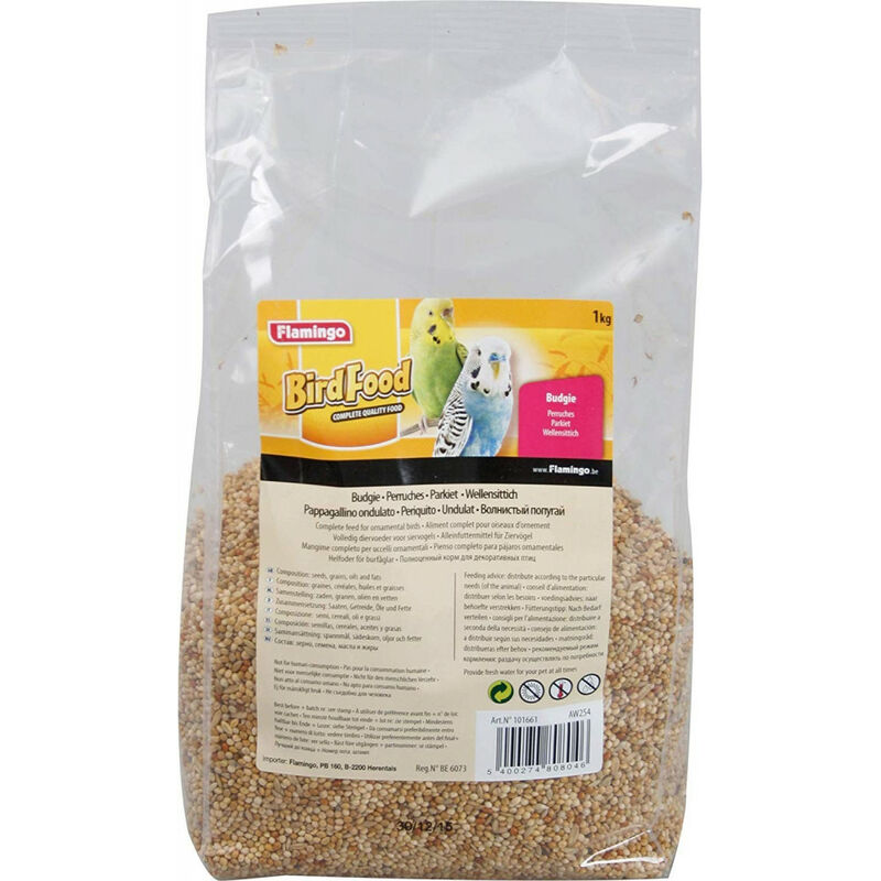 

Mezcla de semillas para periquitos. Bolsa de 1 kg.