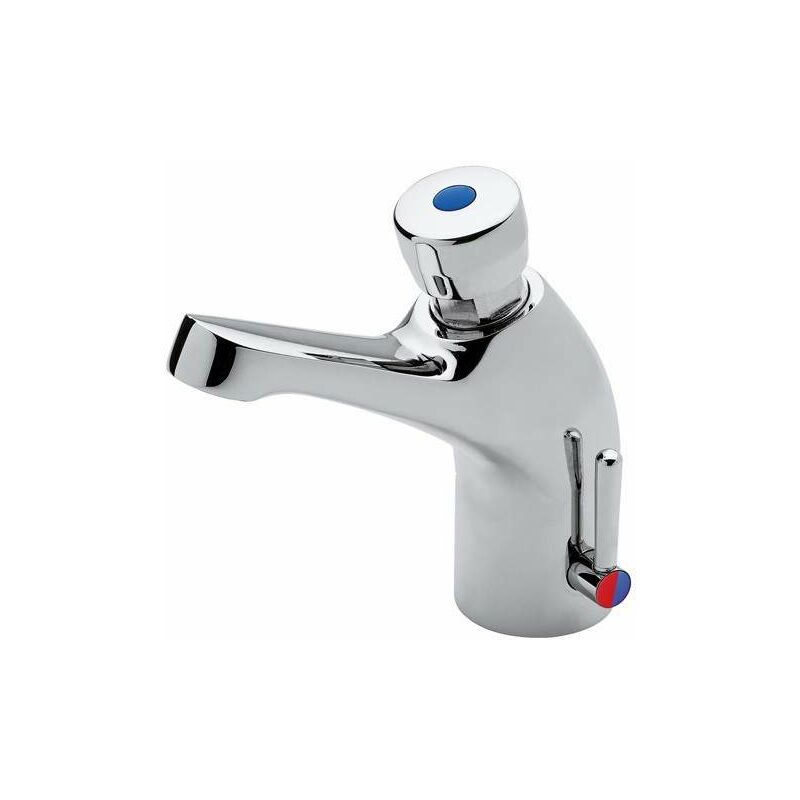 

Mezclador temporizado de lavabo con pulsador Idral Classic 08012 | Cromo