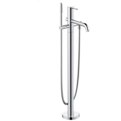 Mezclador de bañera-ducha Duravit C.1 con suelo cromado