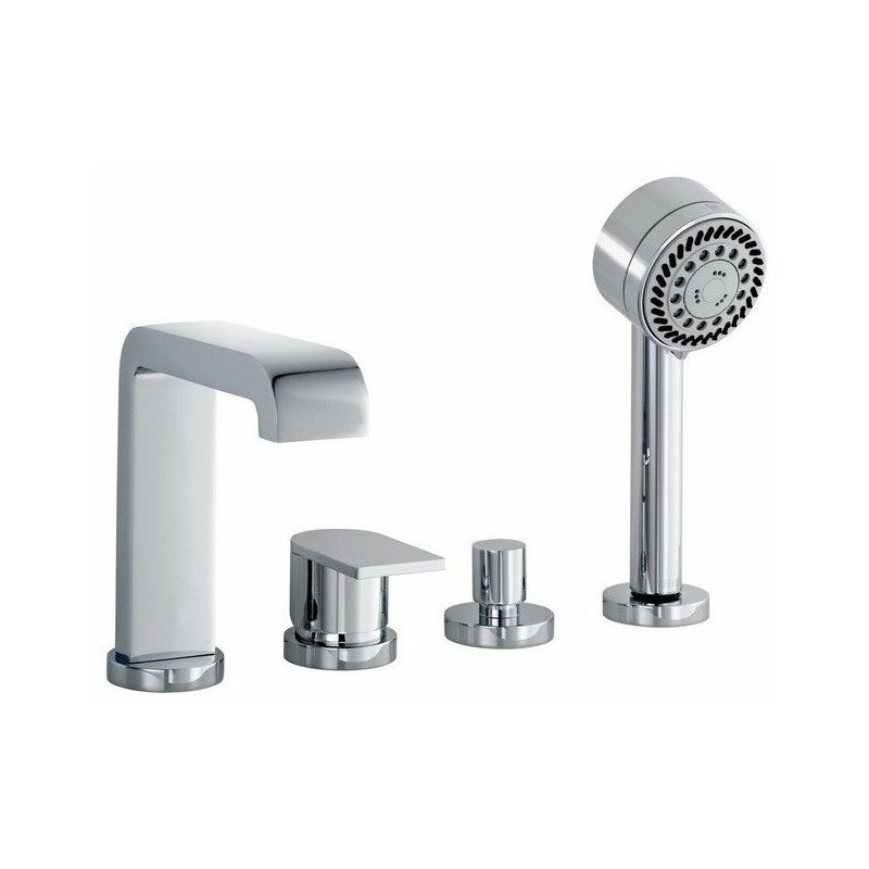 

Keuco - Mezclador de bañera EDITION 300 4 orificios fijación aro de bañera cromado