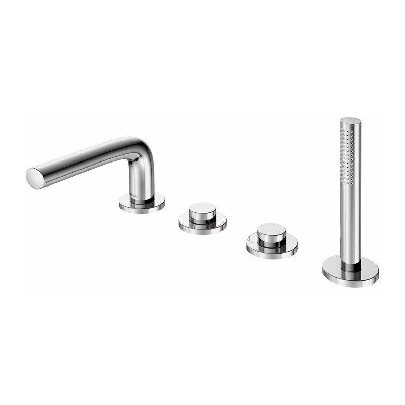 

Mezclador de bañera EDITION 400 4 orificios para instalación de borde de bañera saliente 220 mm bronce pulido KEUCO