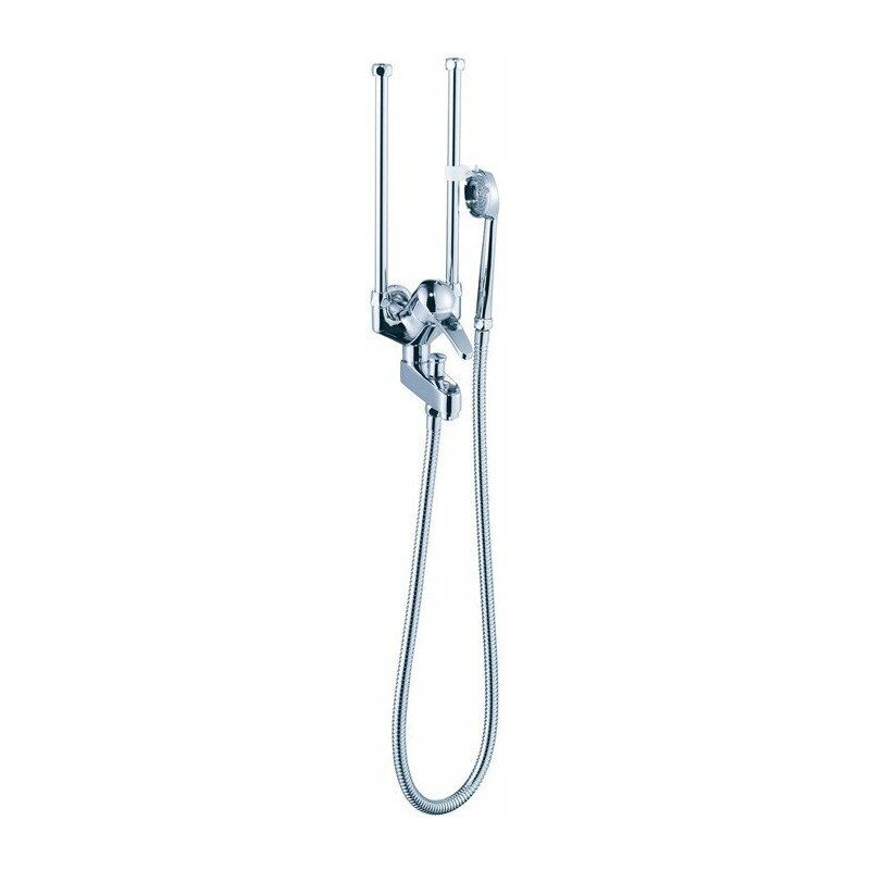 

Mezclador de bañera LP AP, soporte de pared cromado STANDARD - Ideal