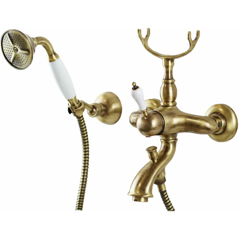 

Mezclador de baño color bronce con ducha Nice Funny 6060003BB | Bronce